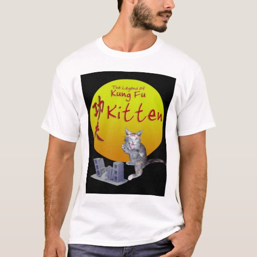 Kung Fu Kätzchen T-Shirt (Vorderseite)