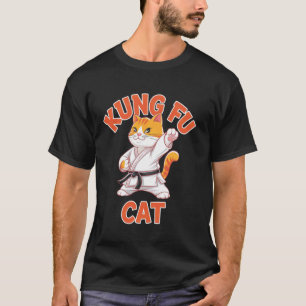 Kung Fu Katze Lustige Kampfsportarten Karate Kätzc T-Shirt