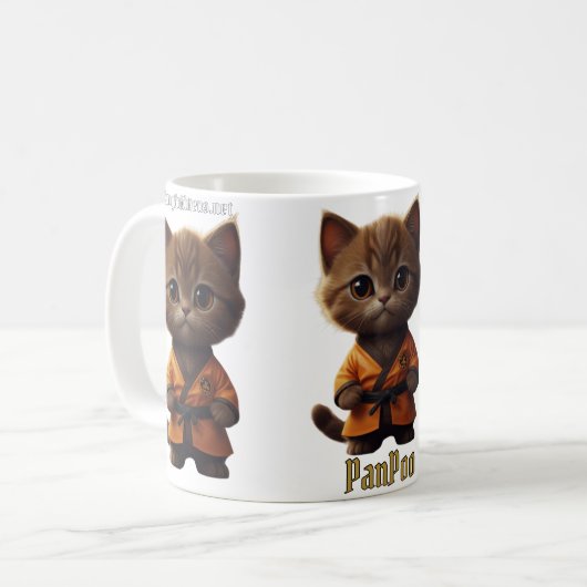 Kung Fu Kittens Tasse (PanPoo) (Vorderseite Links)