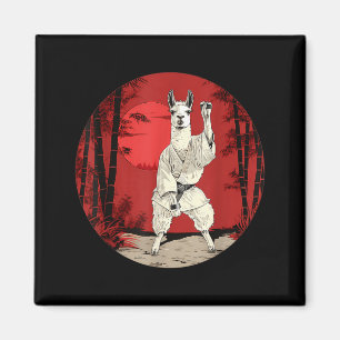 Kung Fu Lama Taekwondo Kampfsport Bambuswald Magnet