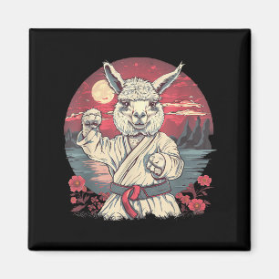 Kung Fu Lama Taekwondo Kampfsport Blumen Natur Magnet