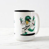 Kung Fu Lizard Zombie Zweifarbige Tasse (VorderseiteRechts)
