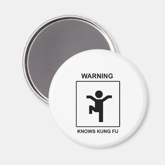 Kung Fu Magnet (Vorderseite/Rückseite)