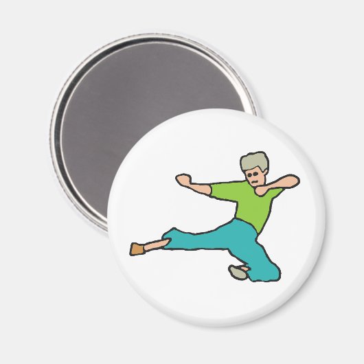 Kung Fu Magnet (Vorderseite/Rückseite)