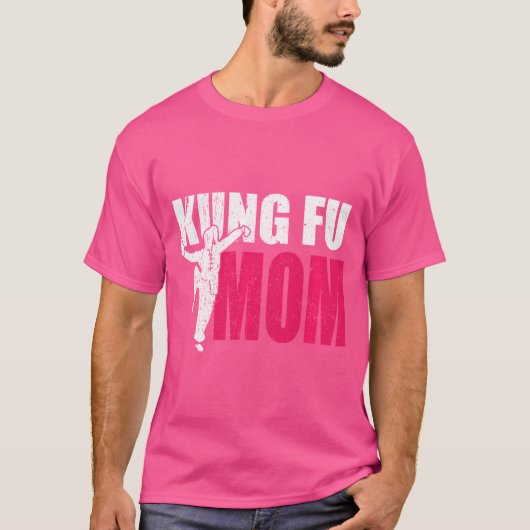 Kung Fu Mama Geschenk Idee Cool Kung Fu Kämpfe Fra T-Shirt (Vorderseite)