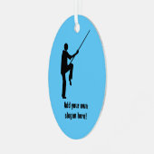 Kung Fu Martial Artist im Kampf gegen Pose - Name  Ornament Aus Metall (Vorderseite links)