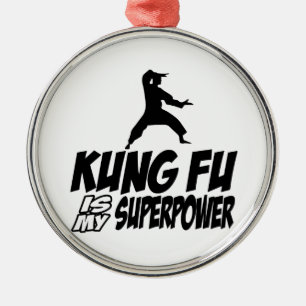 Kung fu mein SuperPower Ornament Aus Metall