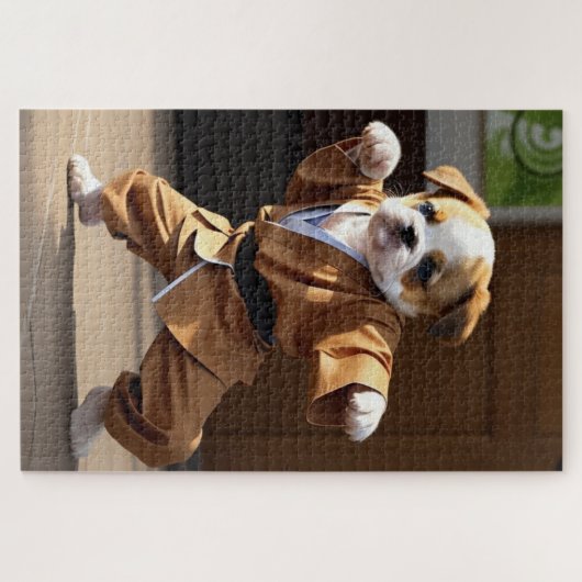 Kung-fu-Meisterwelpen Puzzle (Horizontal)