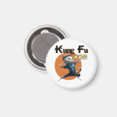 Kung Fu Meowster Magnet (Vorderseite/Rückseite)