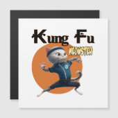 Kung Fu Meowster Magnetkarte (Vorne/Hinten)
