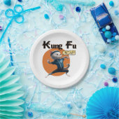 Kung Fu Meowster Pappteller (Party)