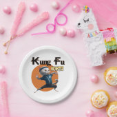 Kung Fu Meowster Pappteller (Party)