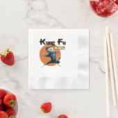 Kung Fu Meowster Serviette (Beispiel)