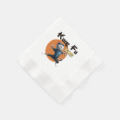 Kung Fu Meowster Serviette (Ecke)