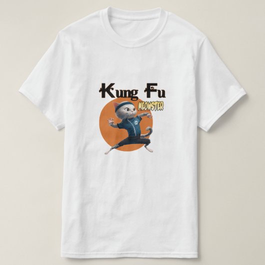 Kung Fu Meowster T-Shirt (Design vorne)