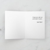 Kung Fu Miezekatze/erhalten wohle Gruß-Karte Karte (Innenseite)