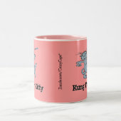 Kung Fu Miezekatze Zweifarbige Tasse (Mittel)
