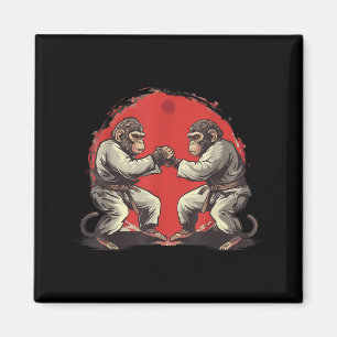 Kung Fu Monkey Kickboxen Jiu-Jitsu Taekwondo Magnet