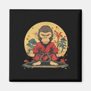 Kung Fu Monkey Nature Taekwondo Judo Mma Martial Magnet