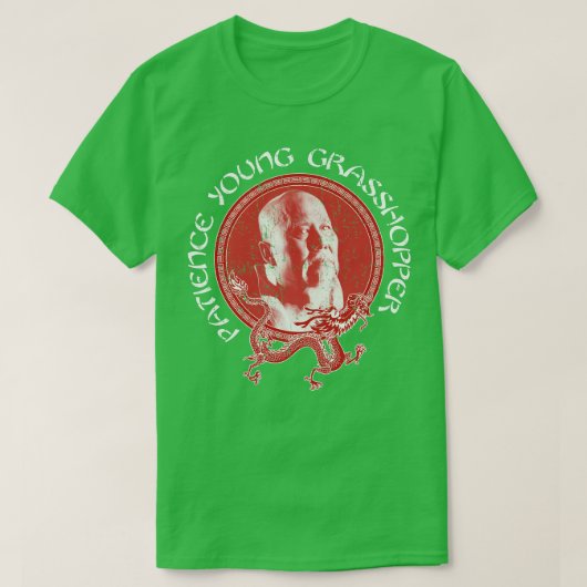 Kung Fu Patienten Young Grasshopper T-Shirt (Design vorne)