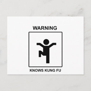 Kung Fu Postkarte