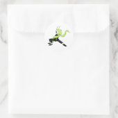 Kung Fu Praying Mantis Runder Aufkleber (Tasche)
