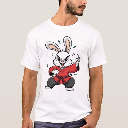 KUNG FU RABBIT T-Shirt (Vorderseite)