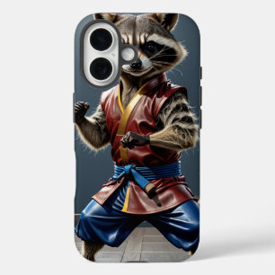 Kung fu Raccoon iPhone 16 Hülle