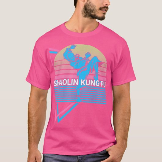 Kung Fu Retro Shaolin Kung Fu T-Shirt (Vorderseite)
