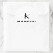 Kung Fu Runder Aufkleber (Tasche)