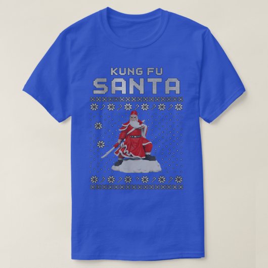 Kung Fu Santa Claus T - Shirt (Design vorne)