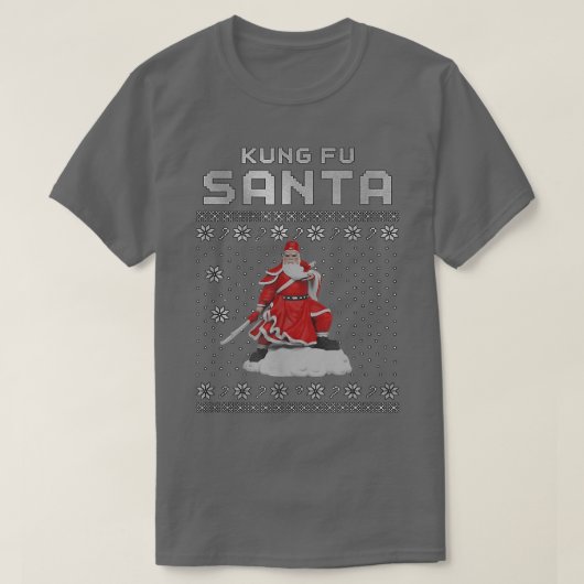 Kung Fu Santa Claus T-Shirt (Design vorne)