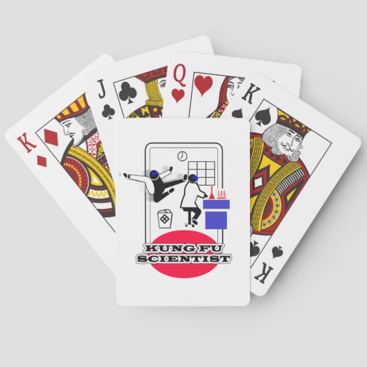 Kung Fu Scientist Spielkarten (Rückseite)