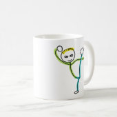 Kung Fu Stickman Kaffeetasse (VorderseiteRechts)