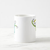 Kung Fu Stickman Kaffeetasse (Mittel)