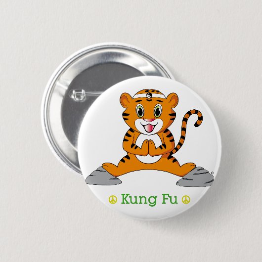 Kung Fu Tiger™ Button (Vorne & Hinten)