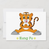Kung Fu Tiger™ Einladung (Vorderseite)
