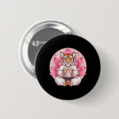 Kung Fu Tiger Kampfsport Kickboxen Taekwondo Button (Vorne & Hinten)