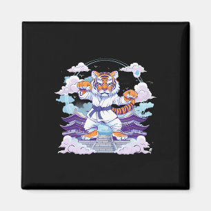 Kung Fu Tiger Pagode Türme Judo Mma Taekwondo Kick Magnet