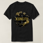 Kung Fu Tiger und Dragon Battle T-Shirt (Design vorne)