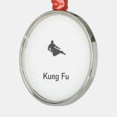 Kung Fu Verzierung Silbernes Ornament (Links)