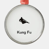 Kung Fu Verzierung Silbernes Ornament (Vorne)