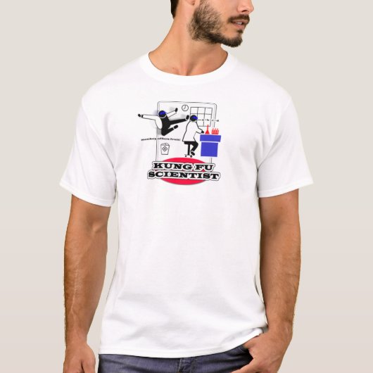 Kung Fu Wissenschaftler T-Shirt (Vorderseite)