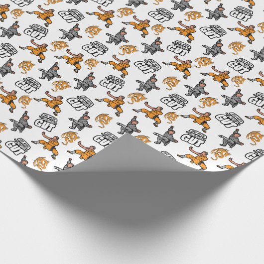 Kung Fu Wrapping Paper Geschenkpapier (Ecke)