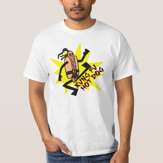Kung Fu Würstchen T-Shirt (Vorderseite)