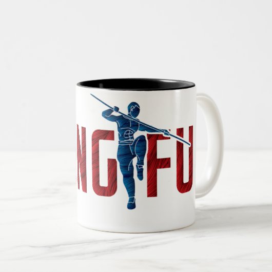 Kung Fu Zweifarbige Tasse (VorderseiteRechts)