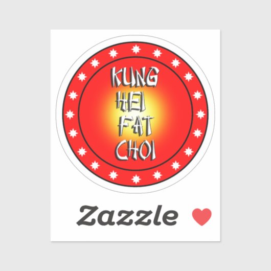 Kung Hei Fat Choi Aufkleber (Blatt)