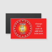 Kung Hei Fat Choi Magnetkarte (Vorne/Hinten)