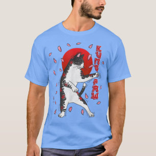 Kung Paw Kung Fu Japanische Katze Karate Anime mat T-Shirt