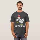Kung Pow Chicken Funny Karate Chicken T-Shirt (Vorne ganz)